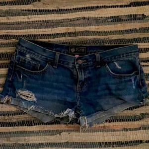 Victoria’s Secret pink distressed shorts